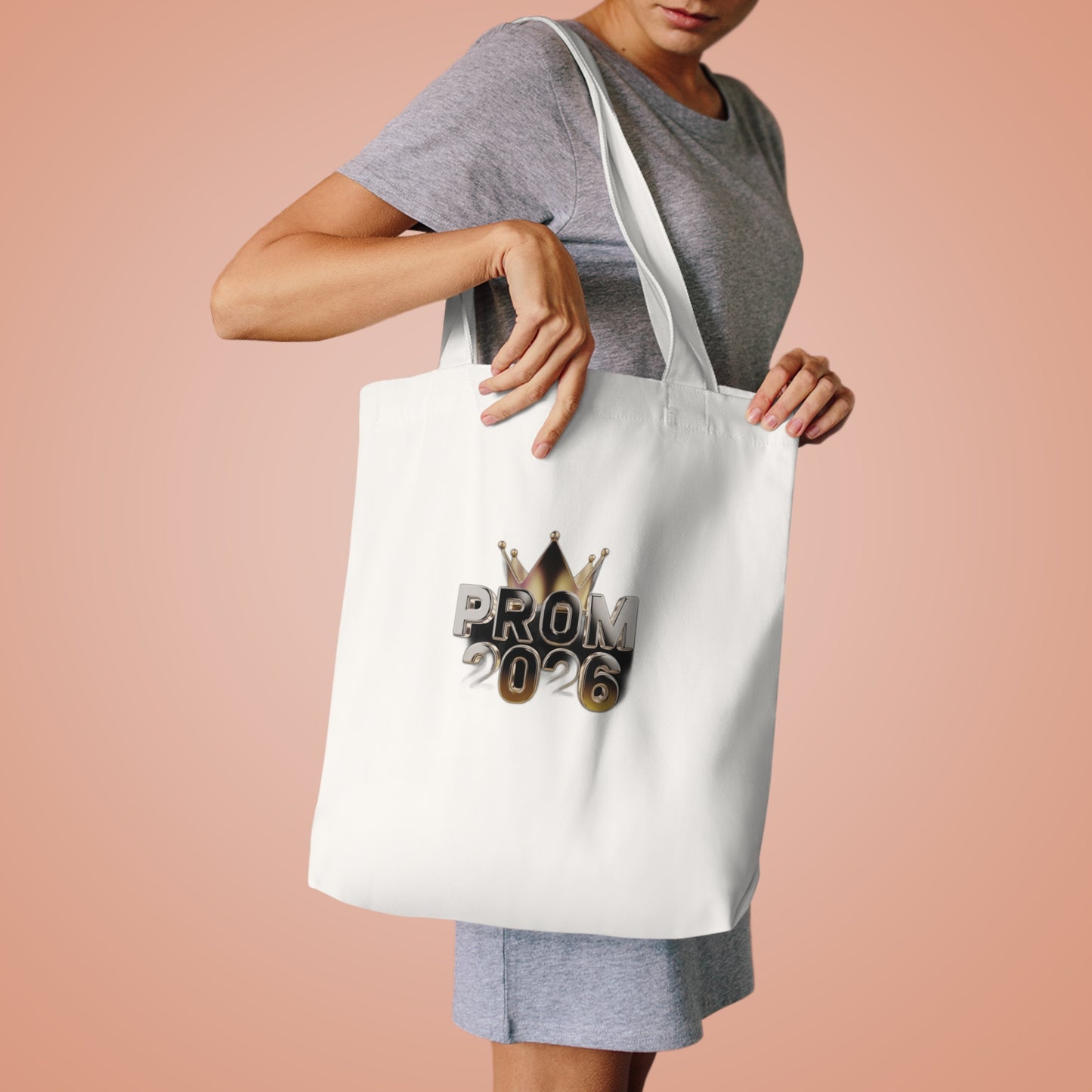 Glowed Up & Showed Up Prom 2026 | Class of 2026 Prom Night Gift Tote Bag