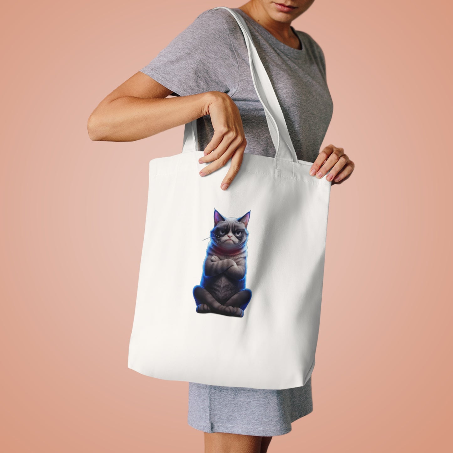 My Cat Judged Me First — Funny Grumpy Cat | Sarcastic Cat Mom Gift Tote Bag
