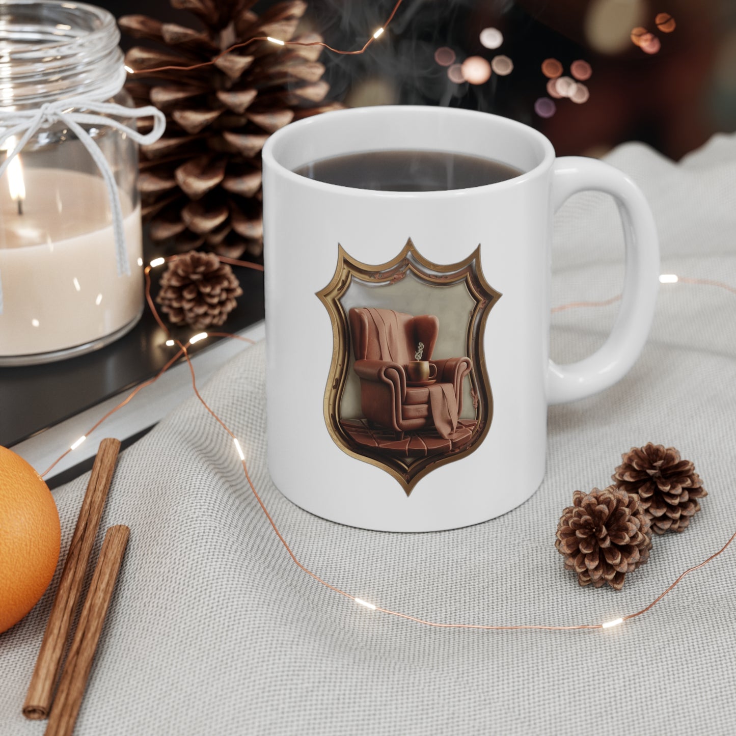 This Is My Cozy Place — Retro Home Gift for Mom | Mug, Poster & Hoodie Coffee Mug