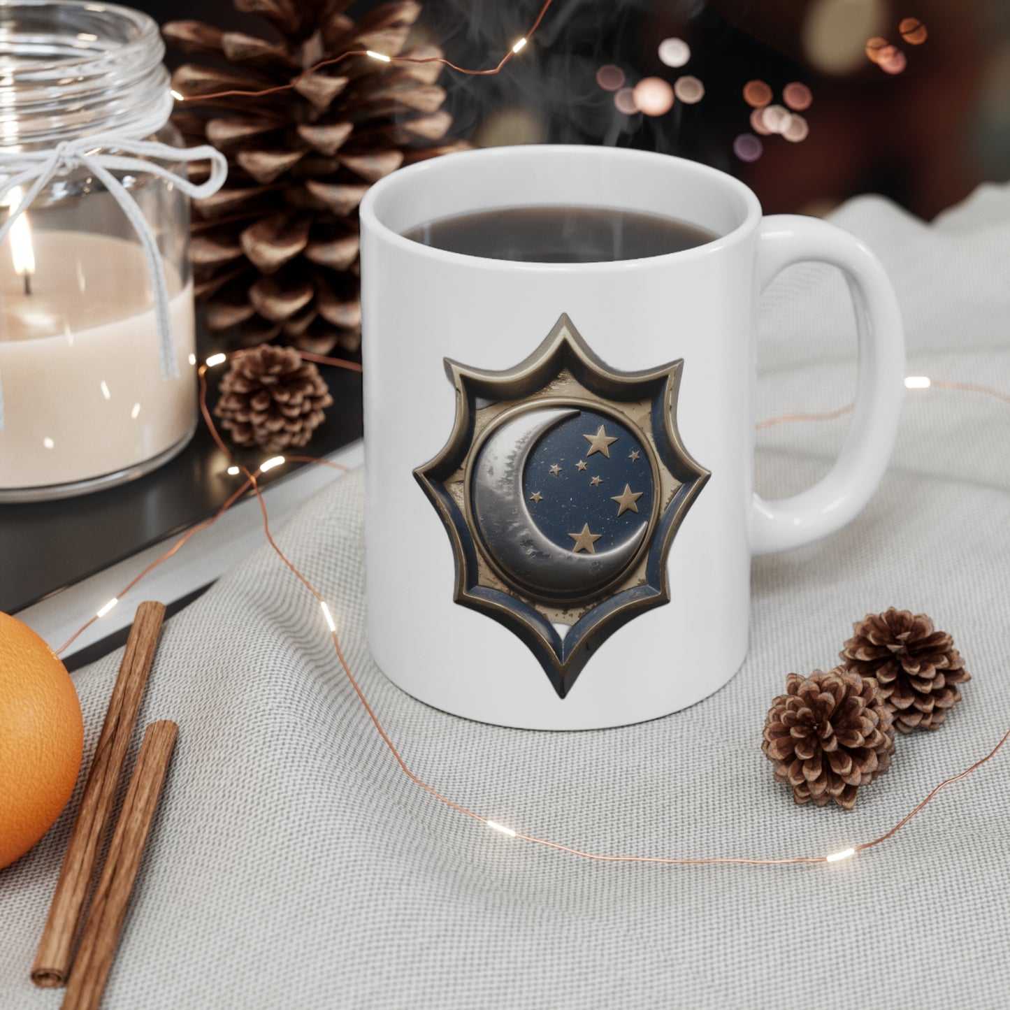 She Hung The Moon & Scattered The Stars — Mother's Day Gift , Mug & Tote | Stargazing Mom Coffee Mug