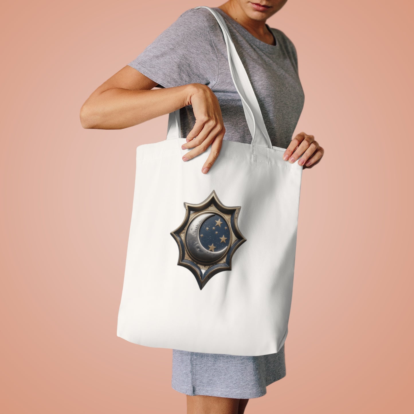 She Hung The Moon & Scattered The Stars — Mother's Day Gift , Mug & Tote | Stargazing Mom Tote Bag