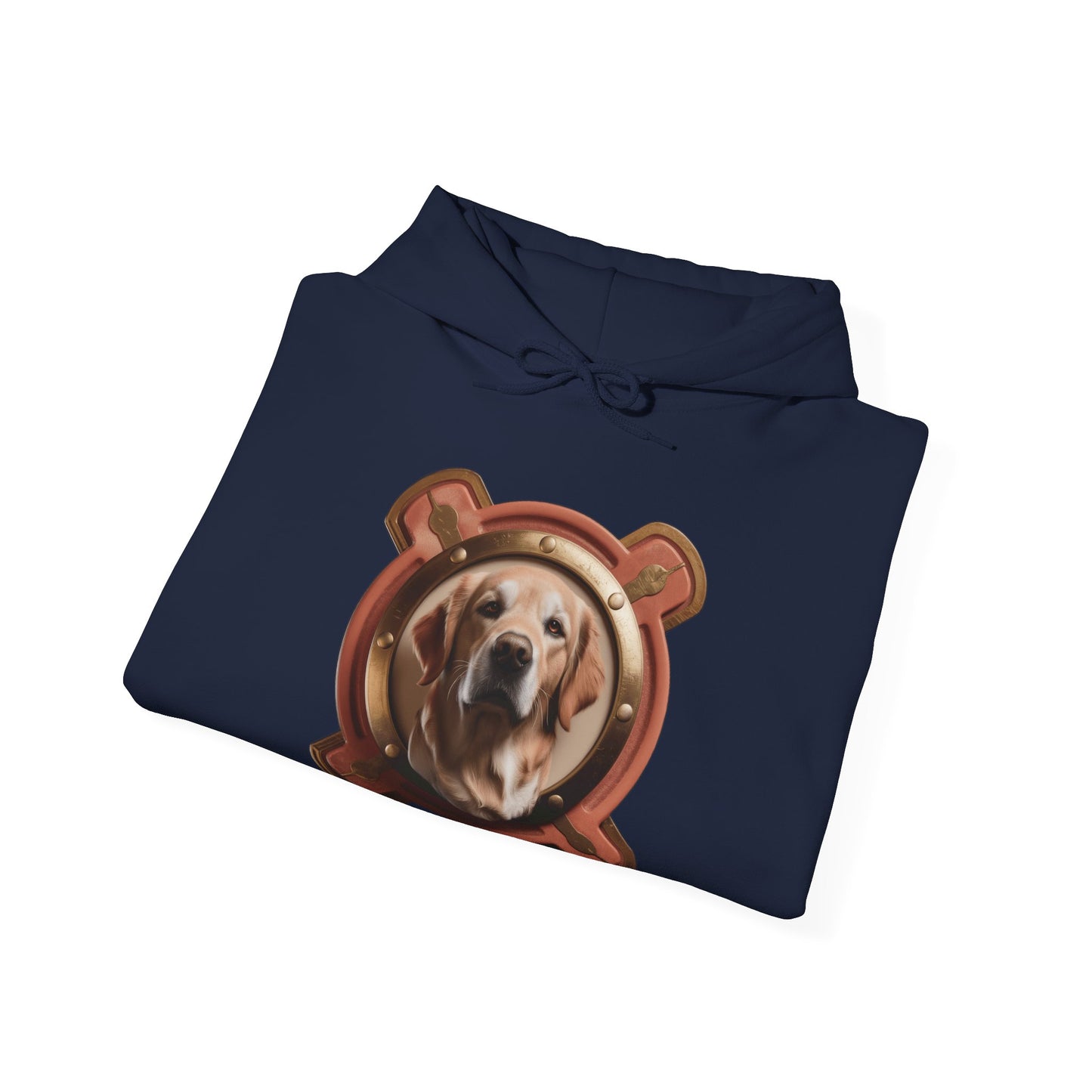 Fur Mama Golden Hearted — Golden Retriever Mom Gift for Mother's Day | Vintage Retro Hoodie