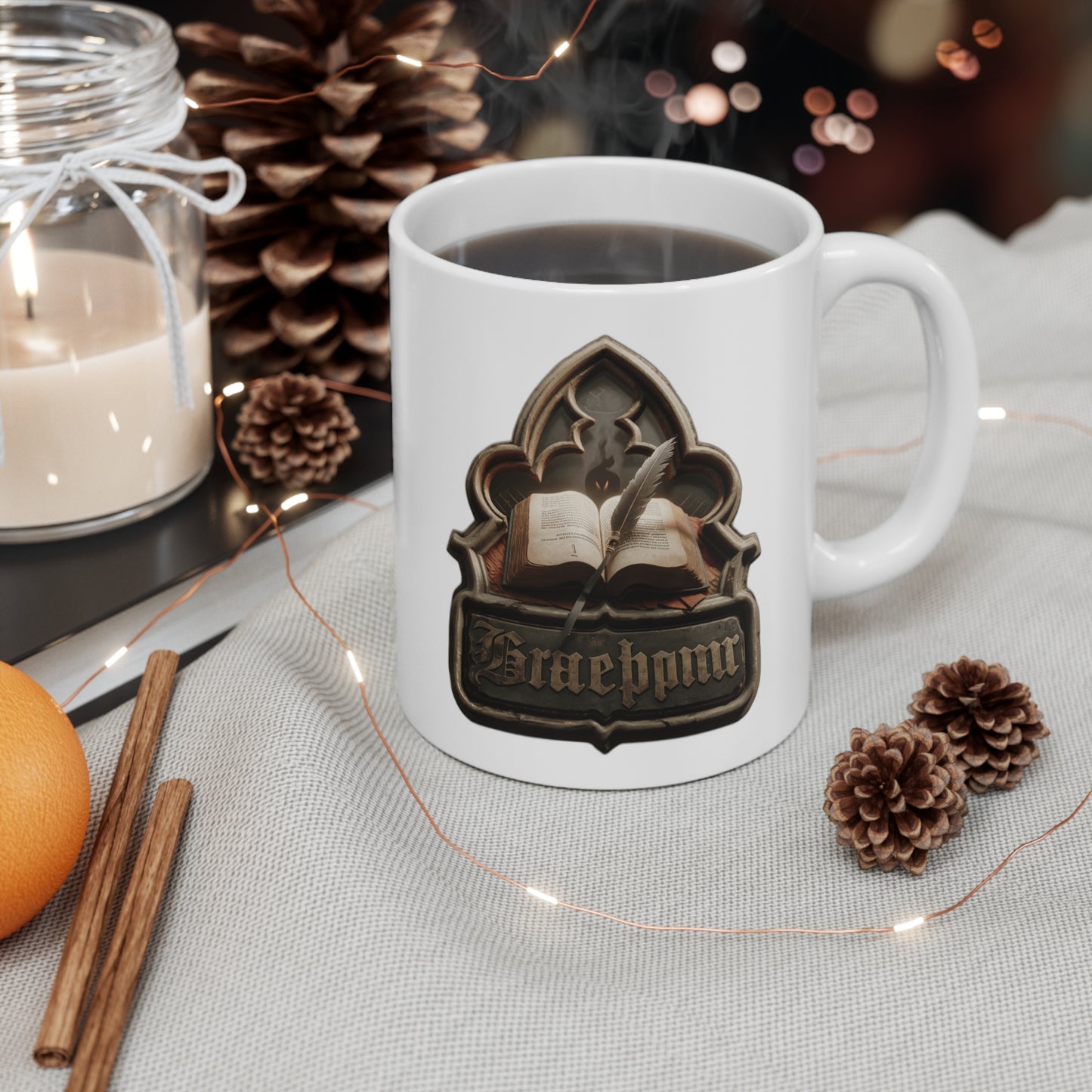 Morally Grey & Classically Trained | Dark Academia Aesthetic , Hoodie, Mug & Tote Coffee Mug