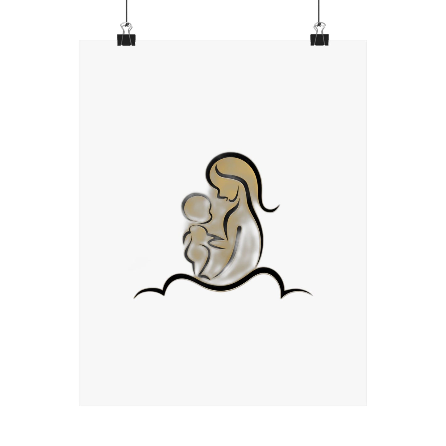 I Am Everything She Poured Into Me — Minimalist Mother's Day Gift | Mug Poster Tote Art Print Poster