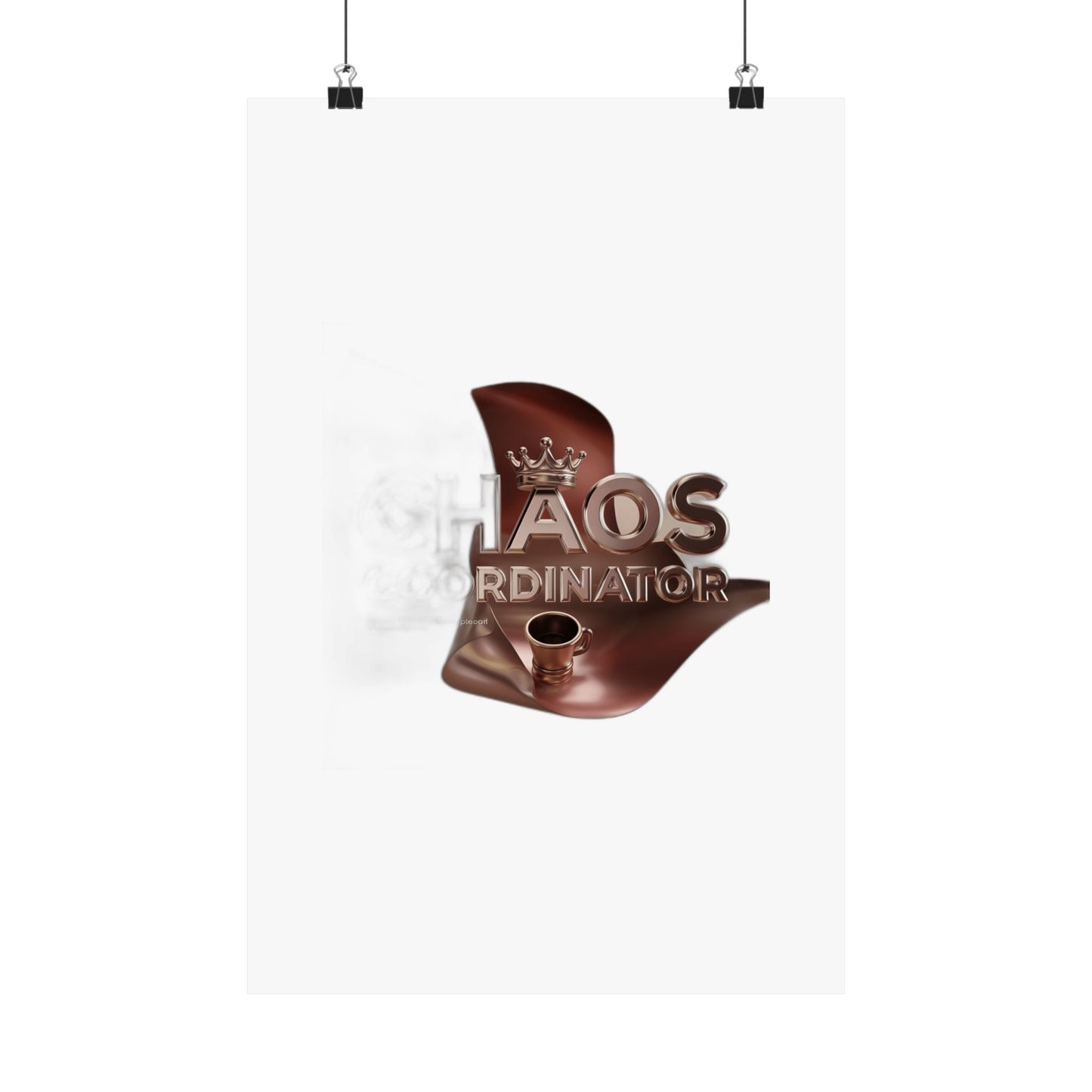 Chaos Coordinator Coffee Drinker Mom Gift — Funny Mother's Day , Mug & Tote Art Print Poster