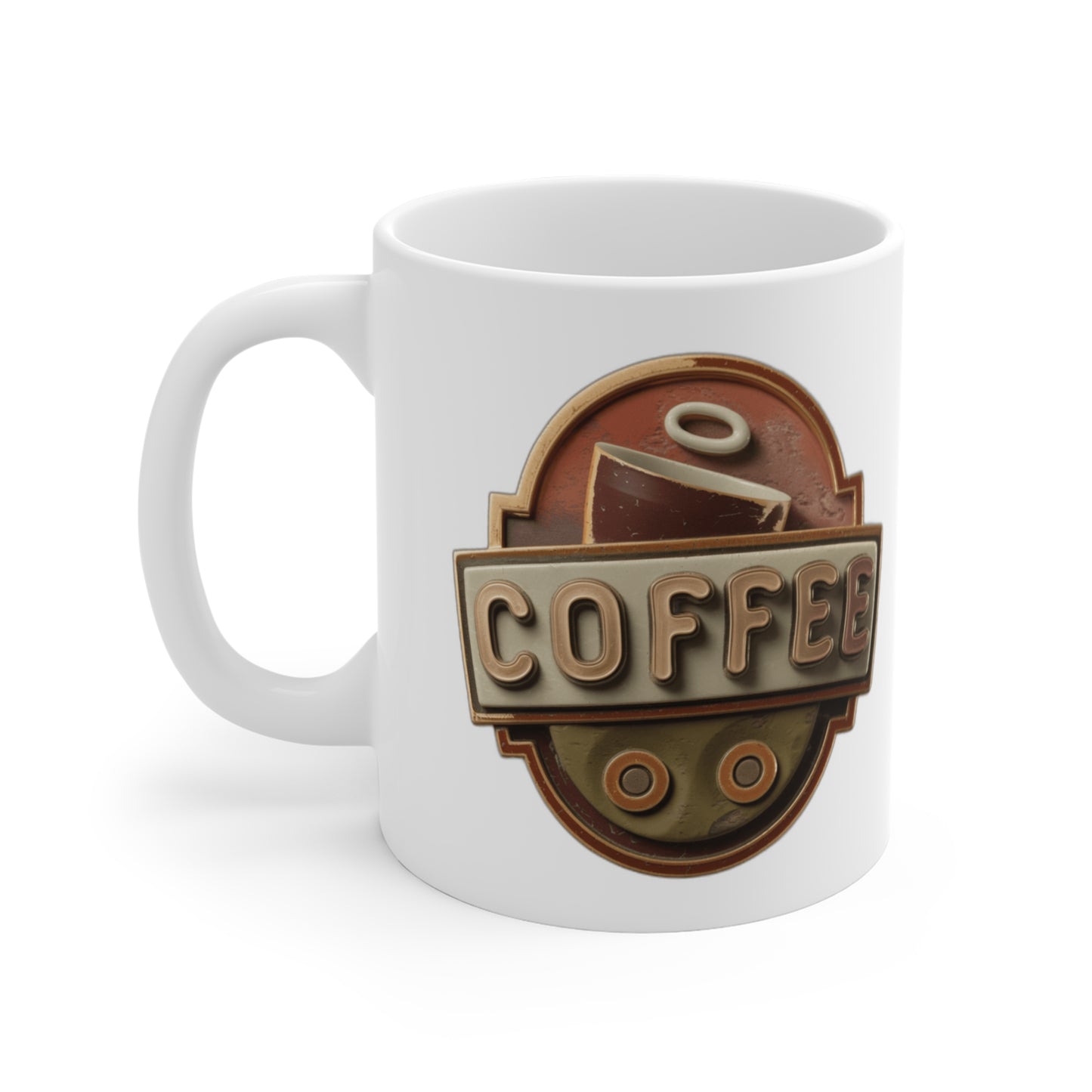 Espresso Yourself — Funny Coffee Lover Gift Mug | Cozy Coffee Retro Design Coffee Mug