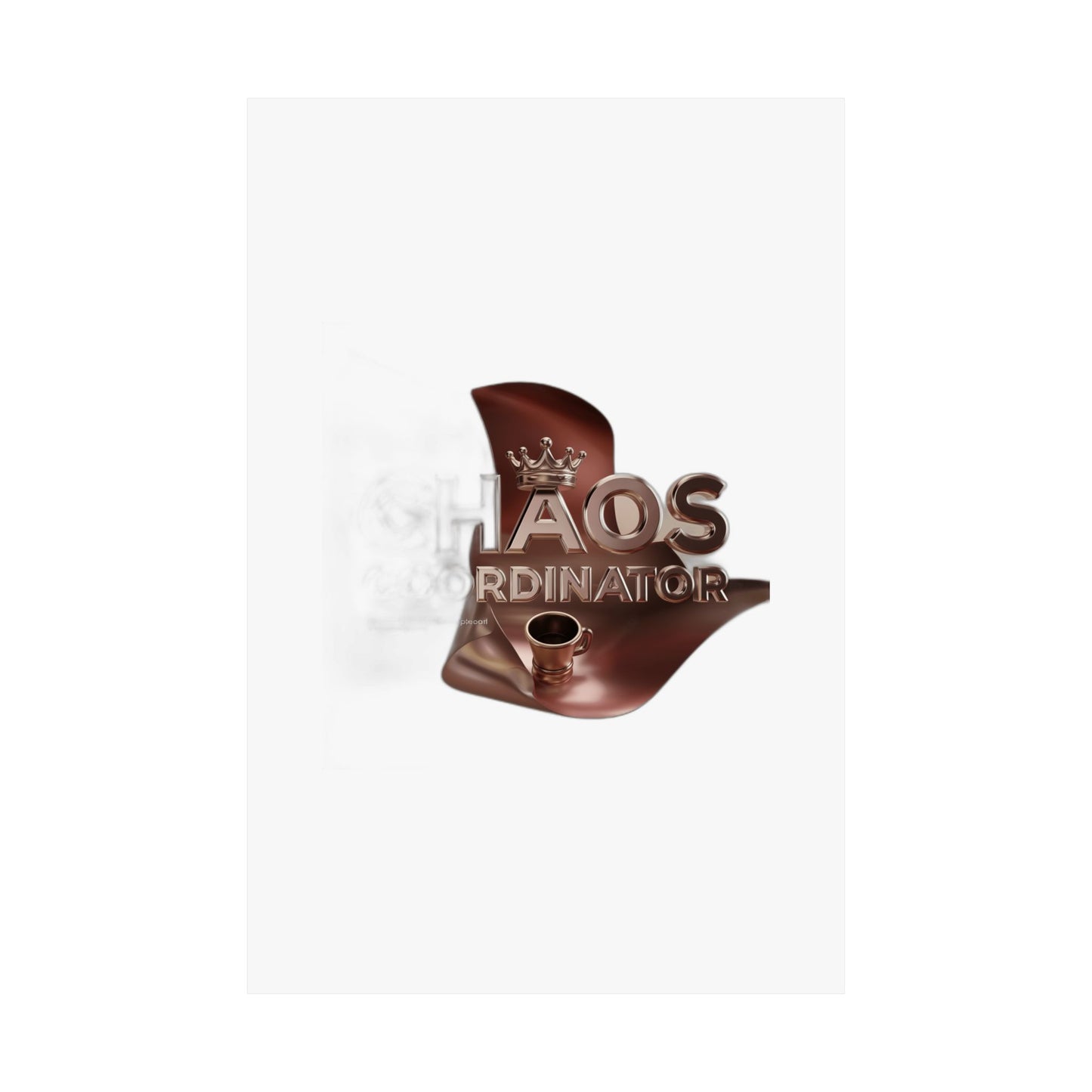Chaos Coordinator Coffee Drinker Mom Gift — Funny Mother's Day , Mug & Tote Art Print Poster