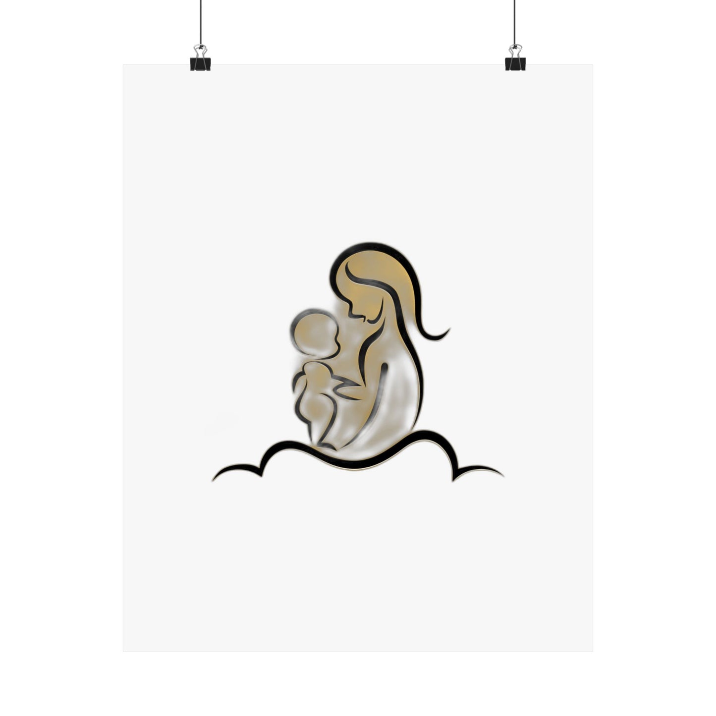 I Am Everything She Poured Into Me — Minimalist Mother's Day Gift | Mug Poster Tote Art Print Poster