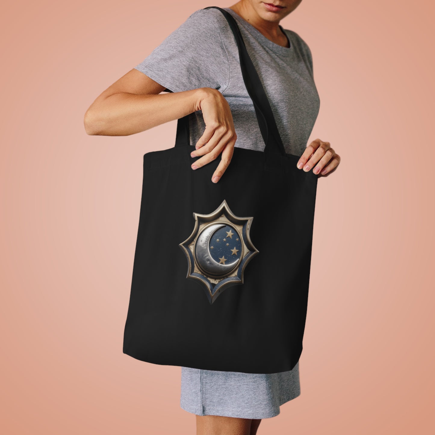 She Hung The Moon & Scattered The Stars — Mother's Day Gift , Mug & Tote | Stargazing Mom Tote Bag