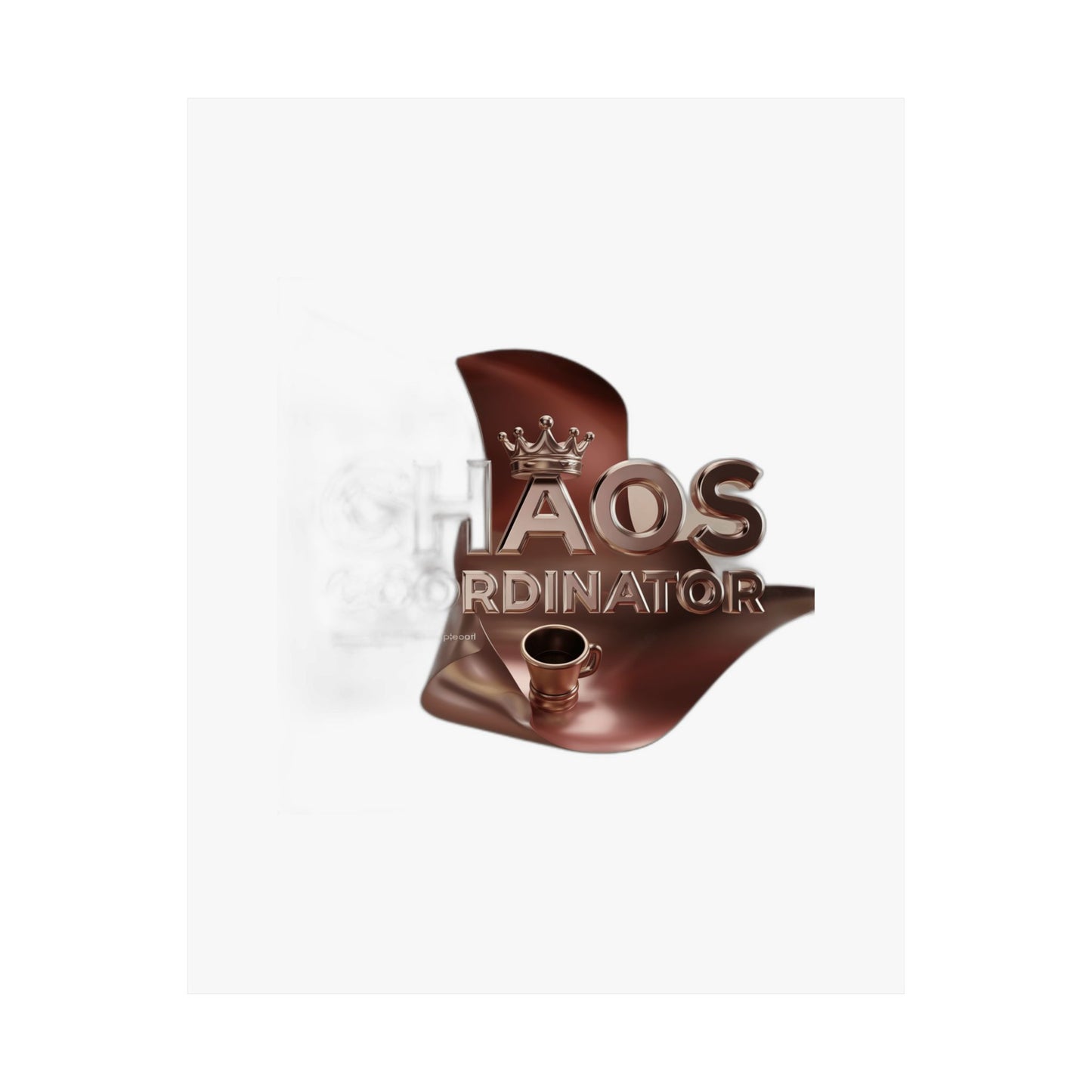 Chaos Coordinator Coffee Drinker Mom Gift — Funny Mother's Day , Mug & Tote Art Print Poster