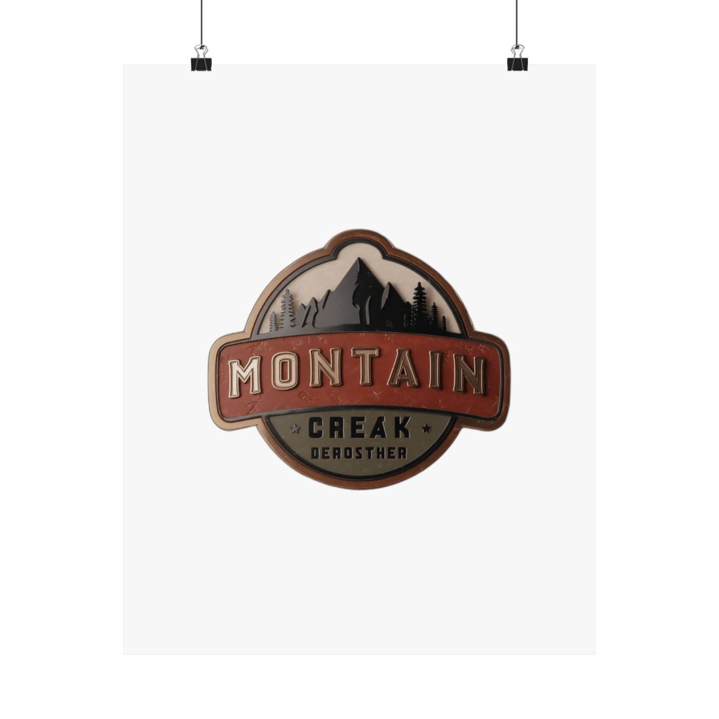 I Don't Need Therapy I Need Mountains  — Funny Hiking Gift for Outdoor Lovers Art Print Poster