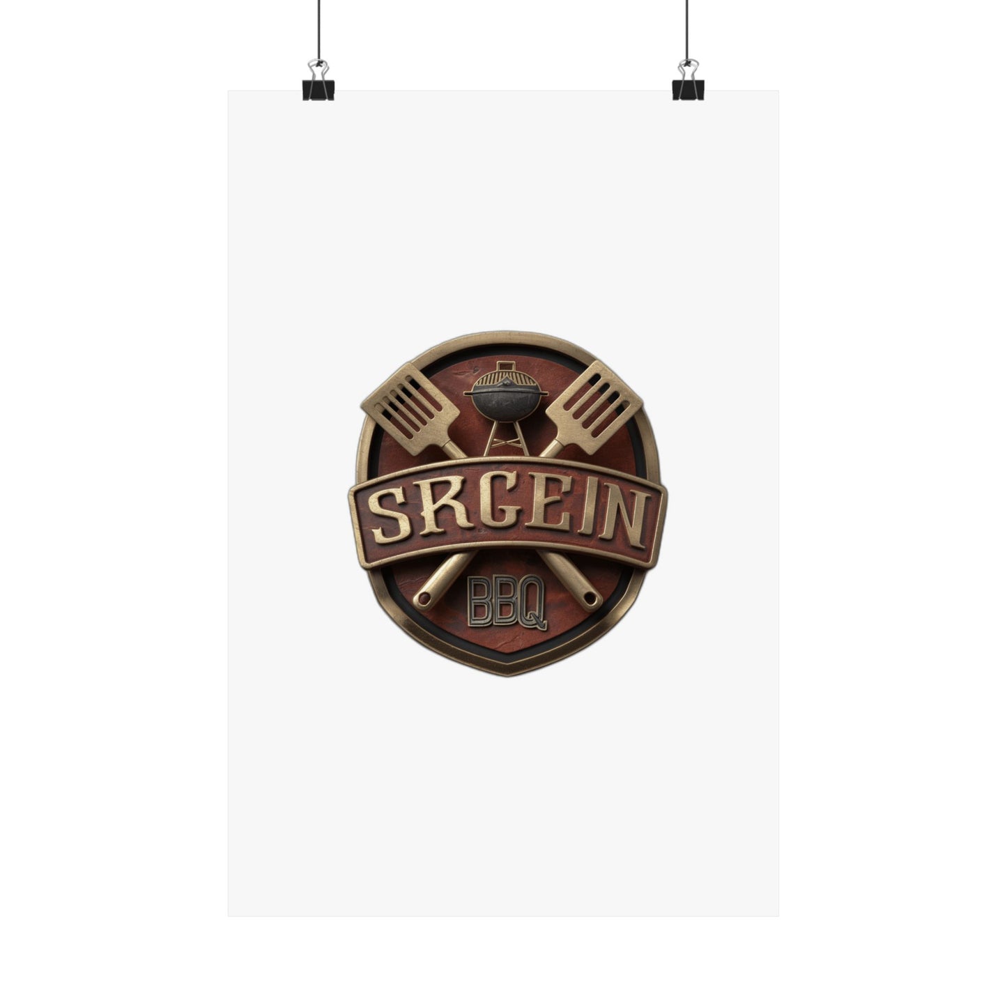 Grill Sergeant Memorial Day Duty  — Funny BBQ Patriotic Tee for Men & Women Art Print Poster