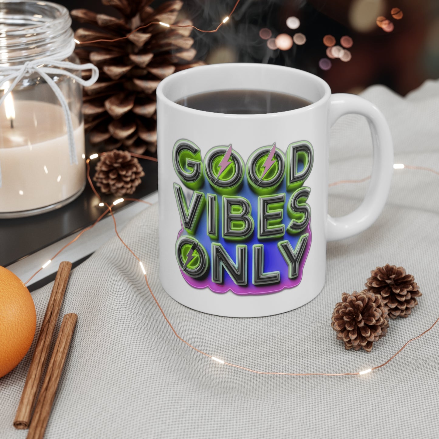 Good Vibes Only (Terms & Conditions Apply) — Funny Feel Good  | Perfect Mother's Day Gift Coffee Mug
