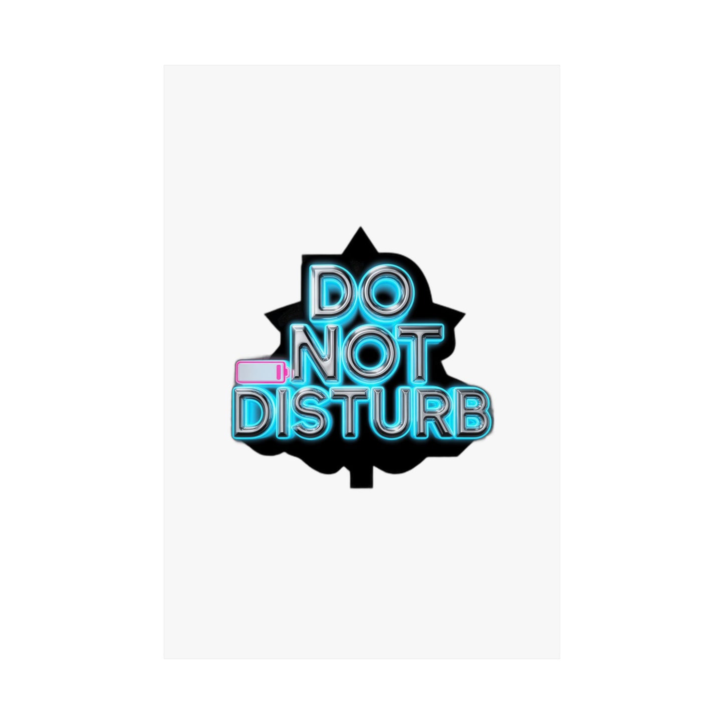 My Social Battery Is At 0% — Do Not Disturb | Funny Introvert Homebody Gift Art Print Poster