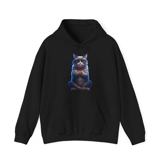 My Cat Judged Me First — Funny Grumpy Cat  | Sarcastic Cat Mom Gift Hoodie