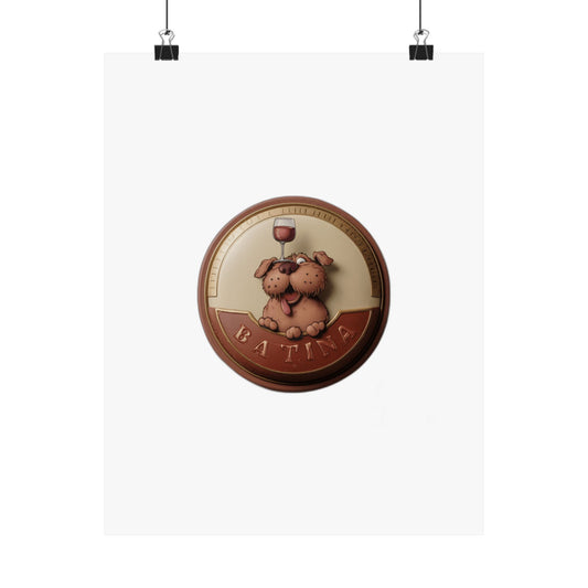 My Dog Does Tricks I Do Wine — Funny Dog Mom Gift  | Mother's Day Gift for Dog Lovers Art Print Poster