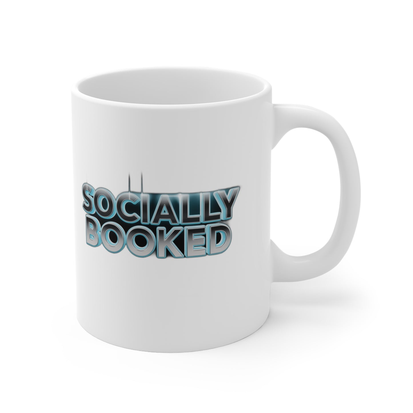 Socially Booked — Funny Book Lover Gift | Bookish Life , Hoodie, Mug & Tote Coffee Mug