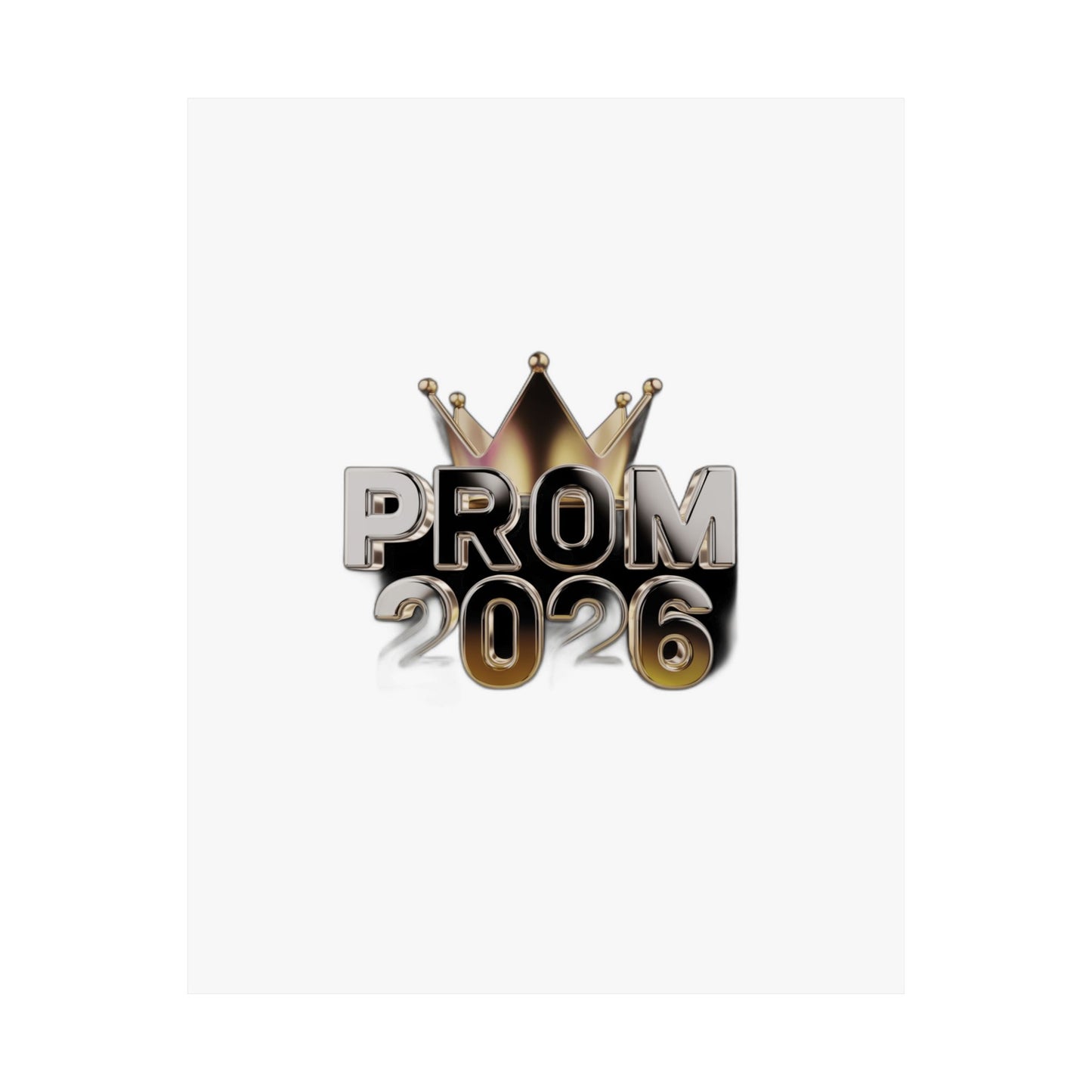Glowed Up & Showed Up Prom 2026  | Class of 2026 Prom Night Gift Art Print Poster