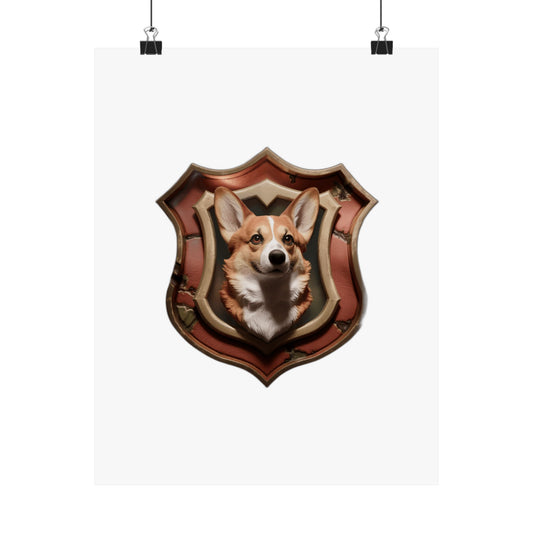 My Corgi Runs This House — Funny Corgi Dog Mom Gift , Hoodie & Mug | Corgi Owner Pride Art Print Poster