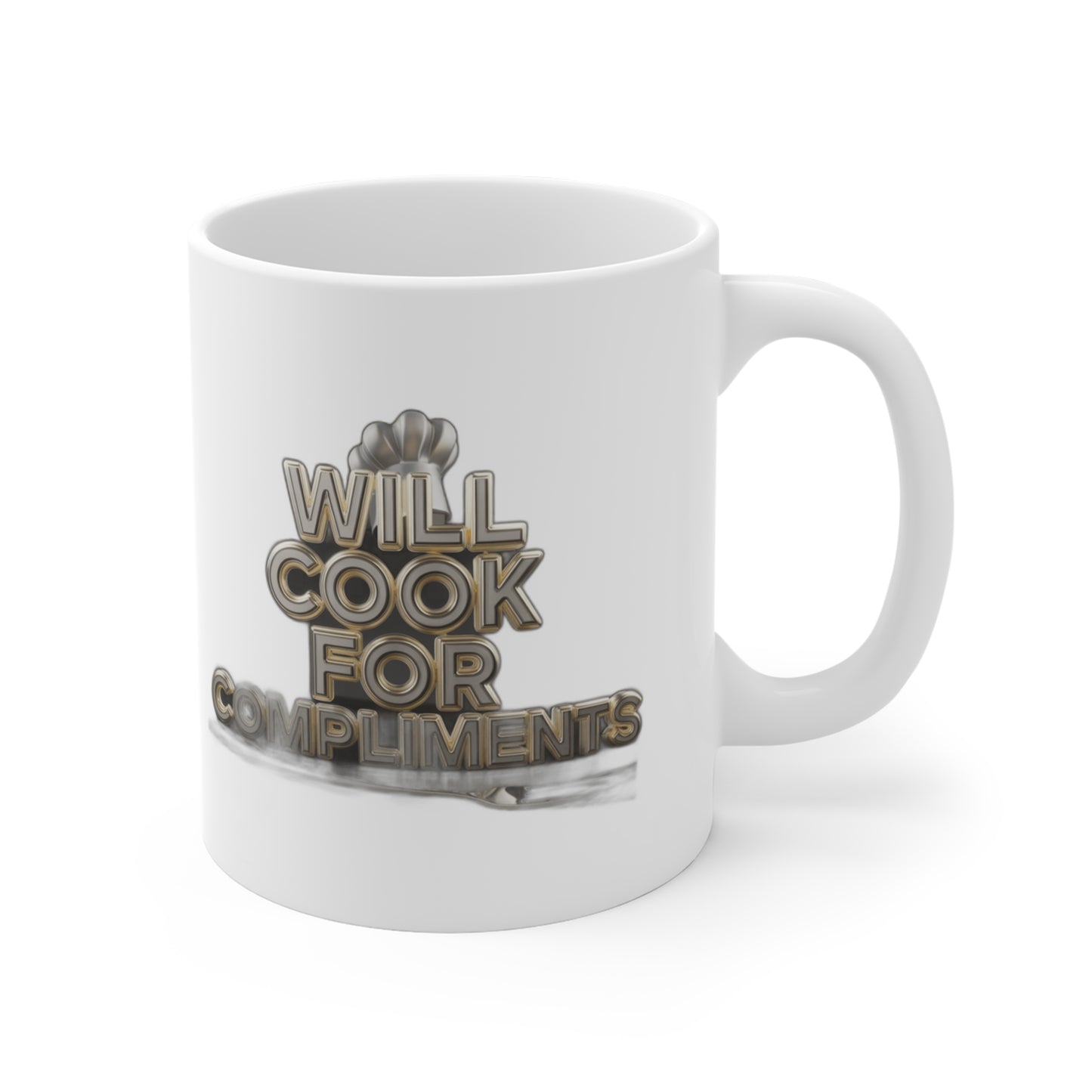 Will Cook For Compliments — Funny Foodie Gift for Mom | Mug, , Tote & More Coffee Mug