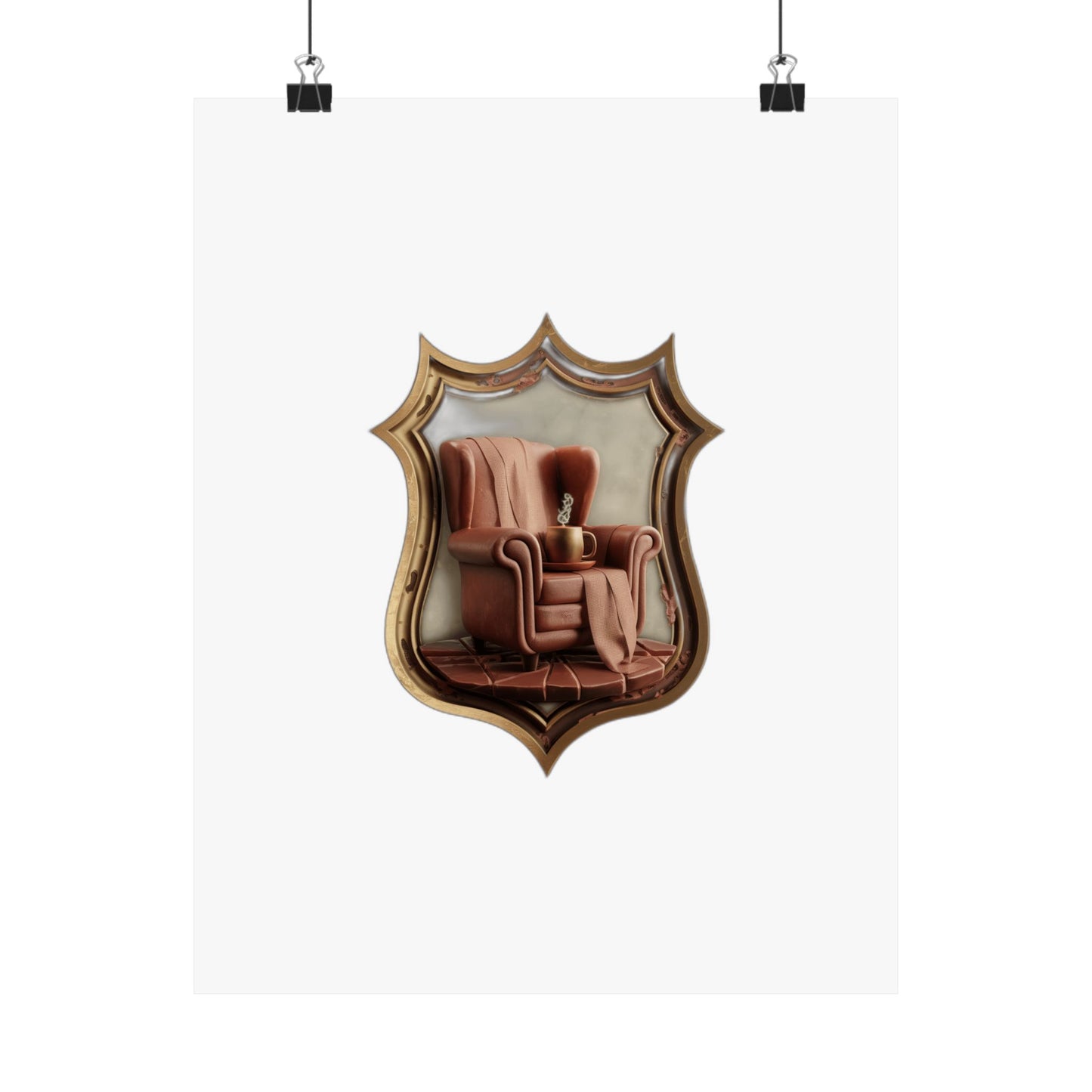 This Is My Cozy Place — Retro Home Gift for Mom | Mug, Poster & Hoodie Art Print Poster