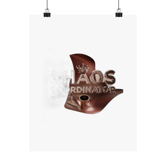 Chaos Coordinator Coffee Drinker Mom Gift — Funny Mother's Day , Mug & Tote Art Print Poster