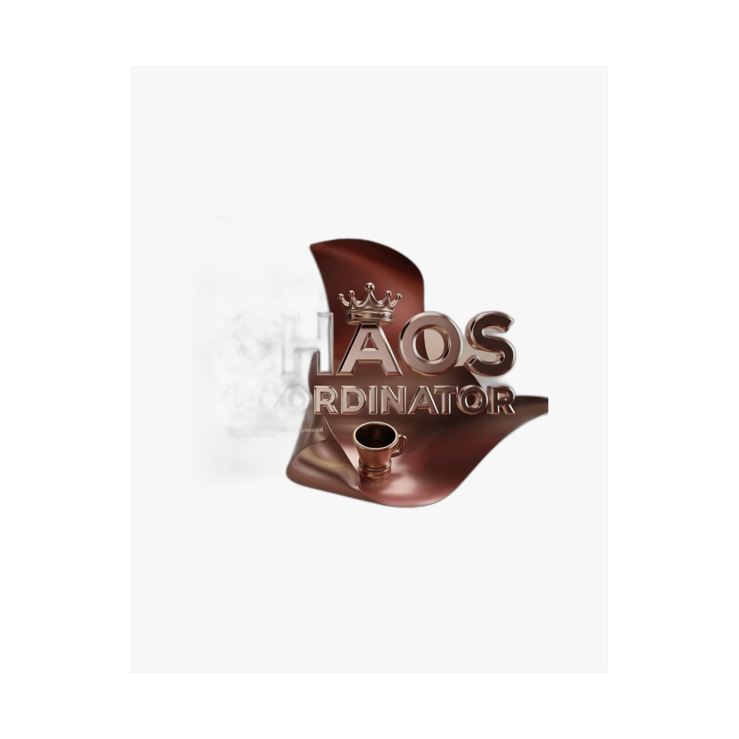 Chaos Coordinator Coffee Drinker Mom Gift — Funny Mother's Day , Mug & Tote Art Print Poster