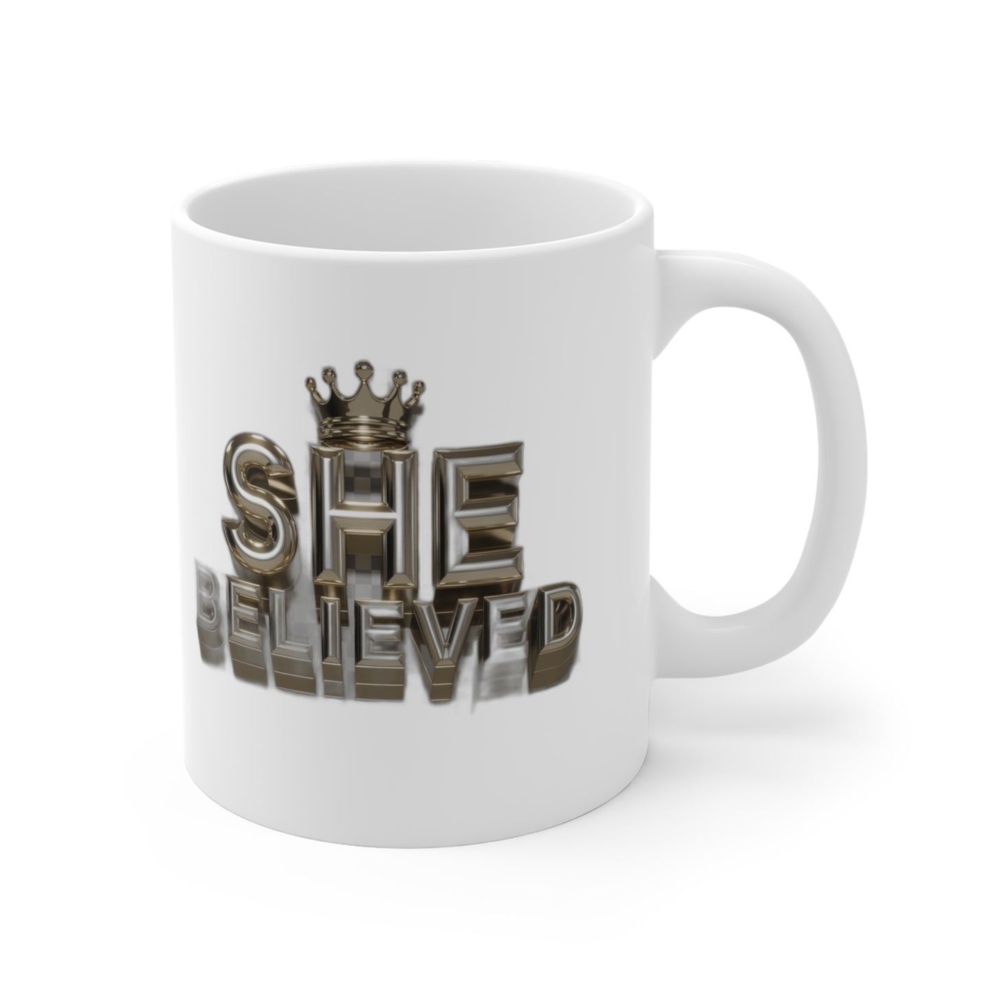 She Believed She Could So She Did — Motivational Mom Gift | Mother's Day , Mug & More Coffee Mug