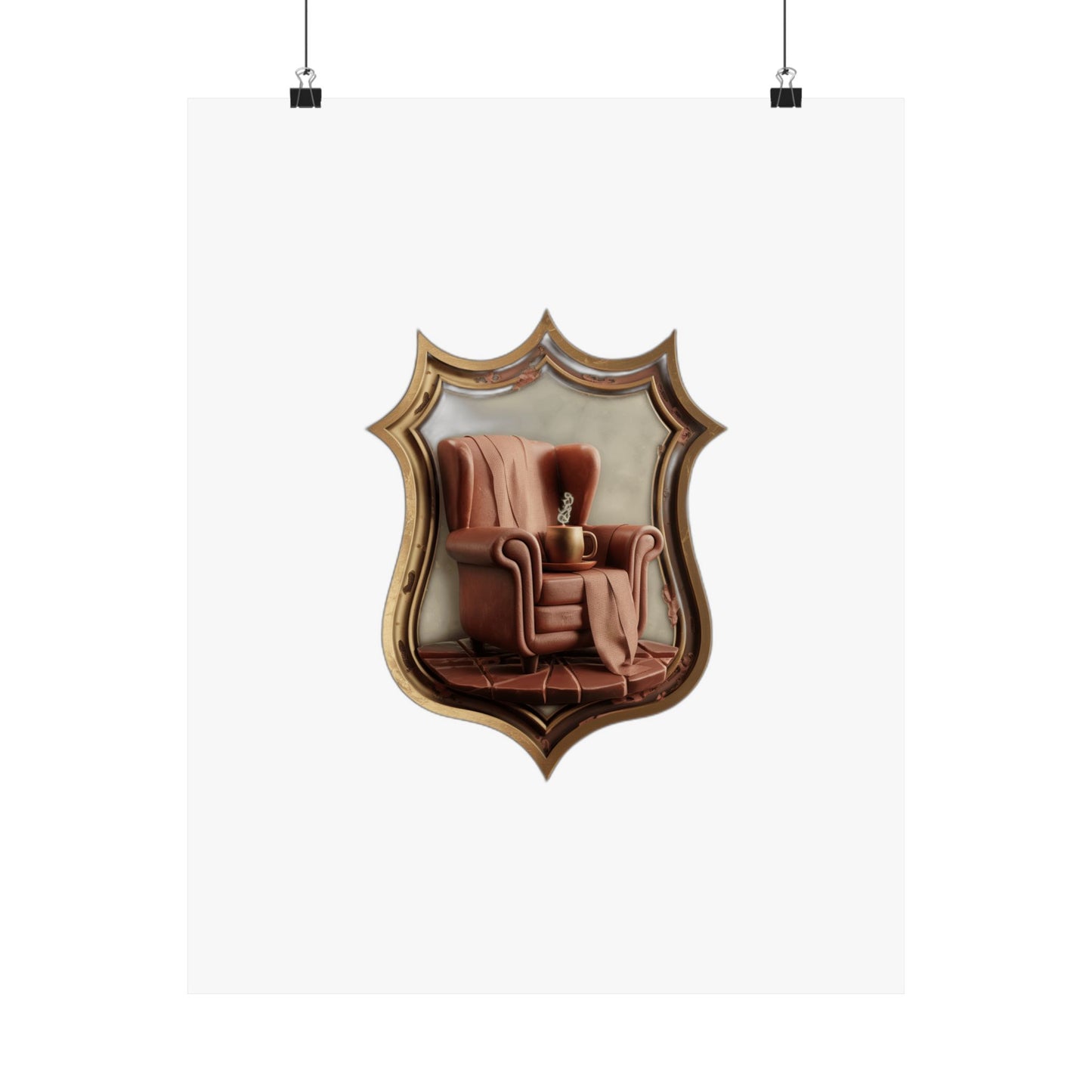 This Is My Cozy Place — Retro Home Gift for Mom | Mug, Poster & Hoodie Art Print Poster