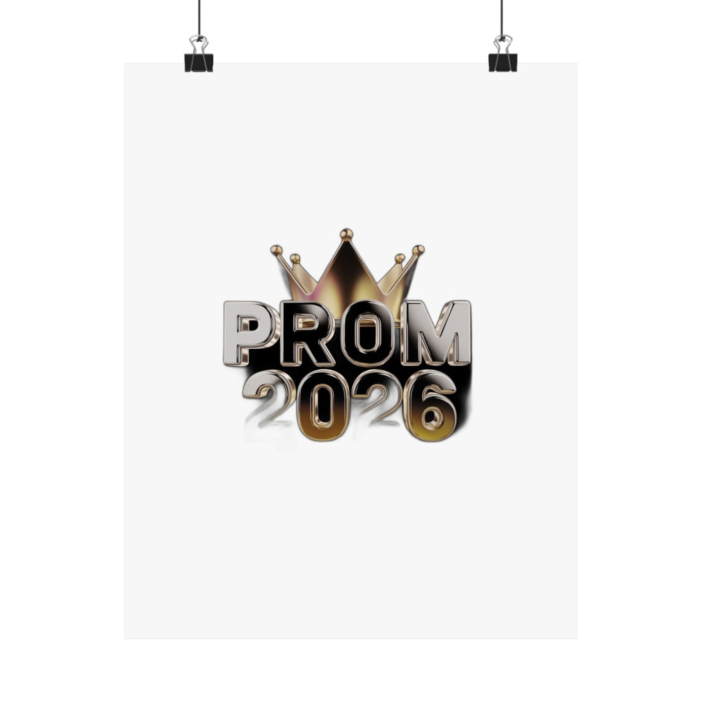 Glowed Up & Showed Up Prom 2026  | Class of 2026 Prom Night Gift Art Print Poster
