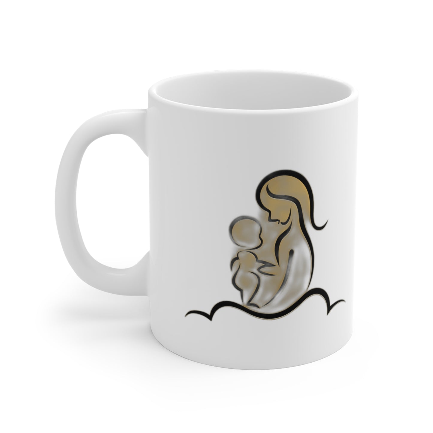 I Am Everything She Poured Into Me — Minimalist Mother's Day Gift | Mug Poster Tote Coffee Mug