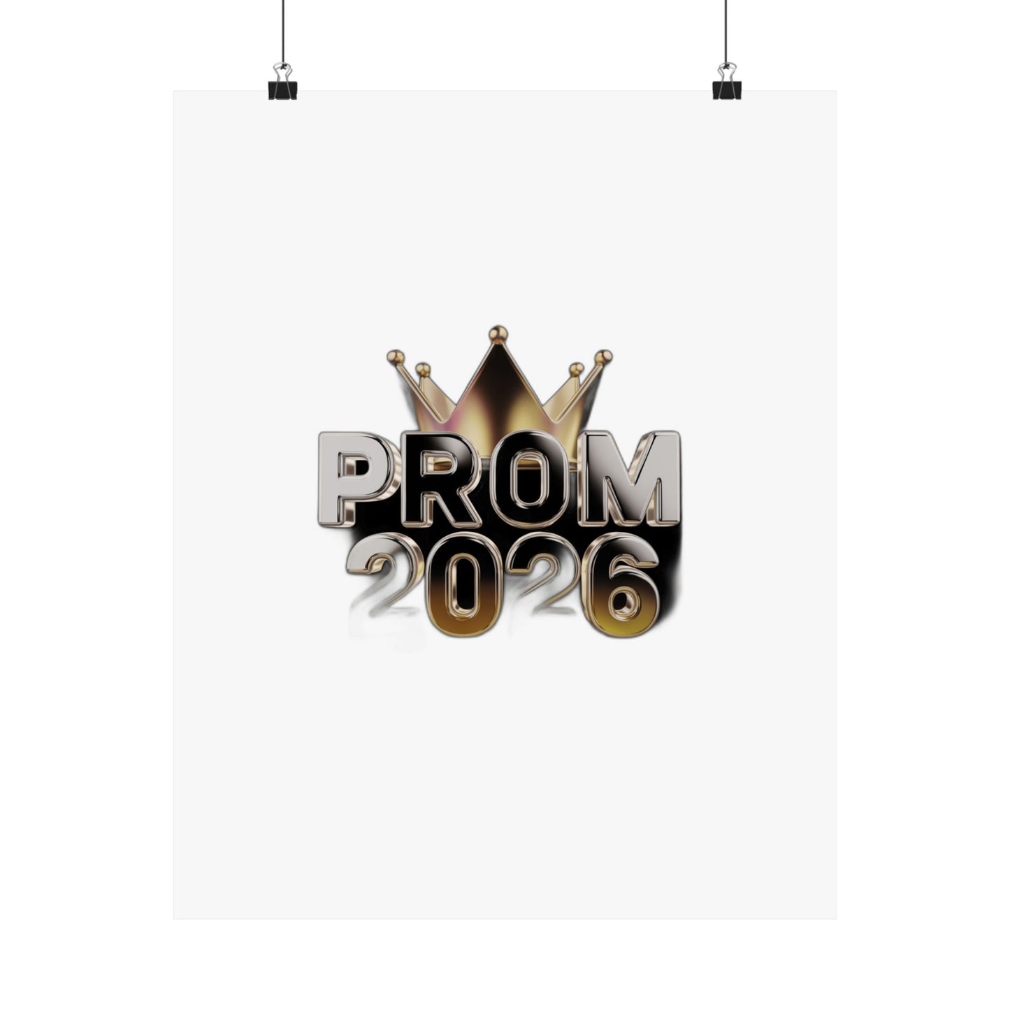 Glowed Up & Showed Up Prom 2026  | Class of 2026 Prom Night Gift Art Print Poster