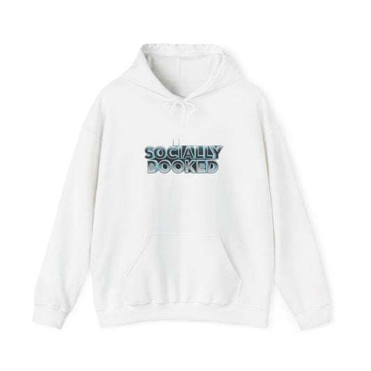 Socially Booked — Funny Book Lover Gift | Bookish Life , Hoodie, Mug & Tote Hoodie