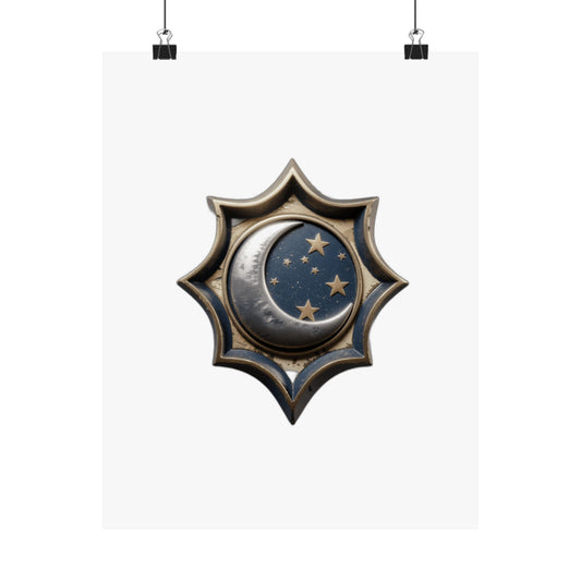 She Hung The Moon & Scattered The Stars — Mother's Day Gift , Mug & Tote | Stargazing Mom Art Print Poster