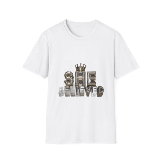 She Believed She Could So She Did — Motivational Mom Gift | Mother's Day Shirt, Mug & More