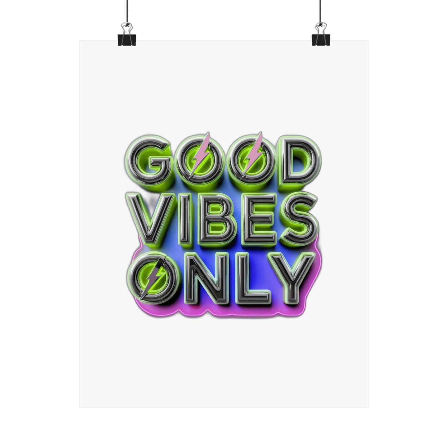 Good Vibes Only (Terms & Conditions Apply) — Funny Feel Good  | Perfect Mother's Day Gift Art Print Poster