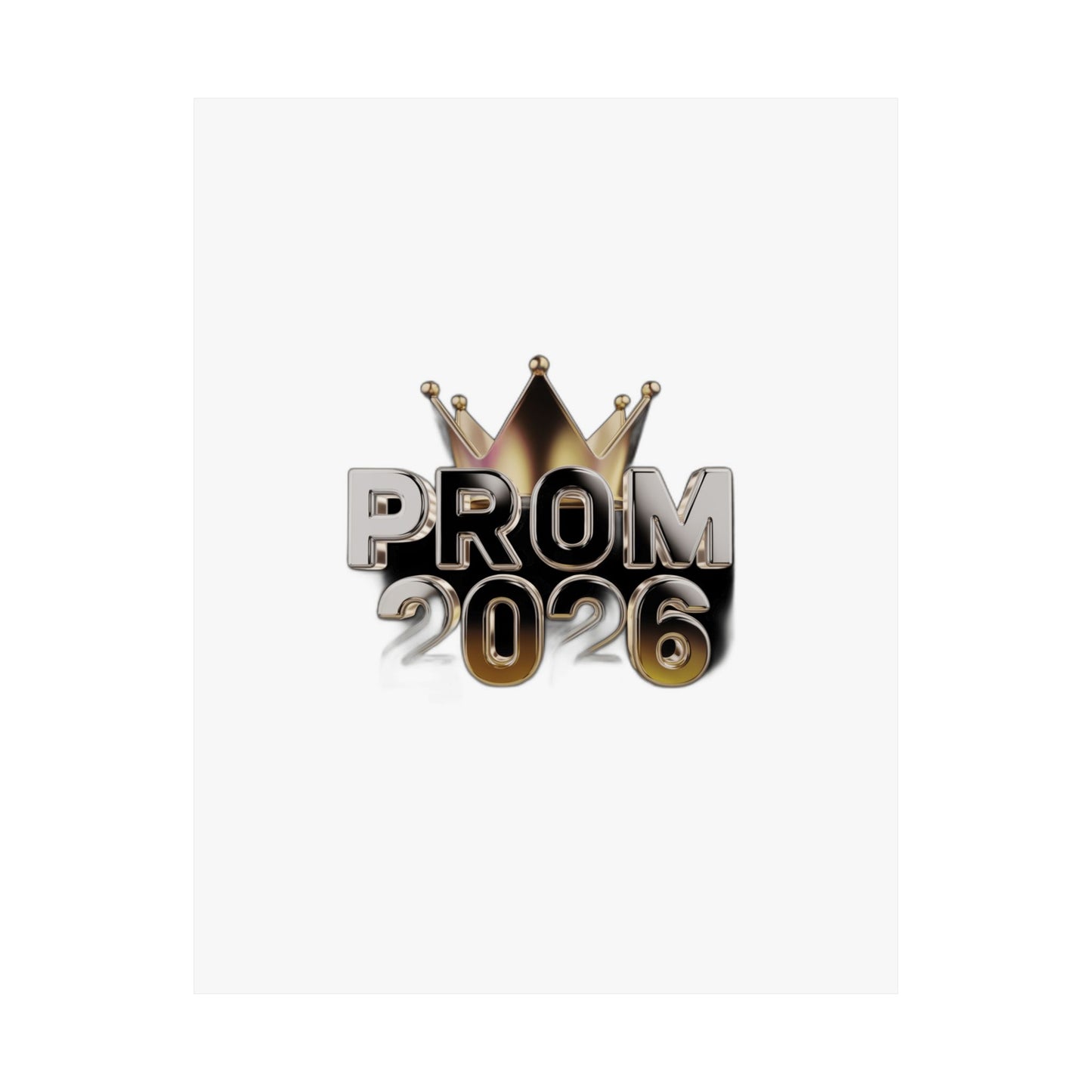 Glowed Up & Showed Up Prom 2026  | Class of 2026 Prom Night Gift Art Print Poster