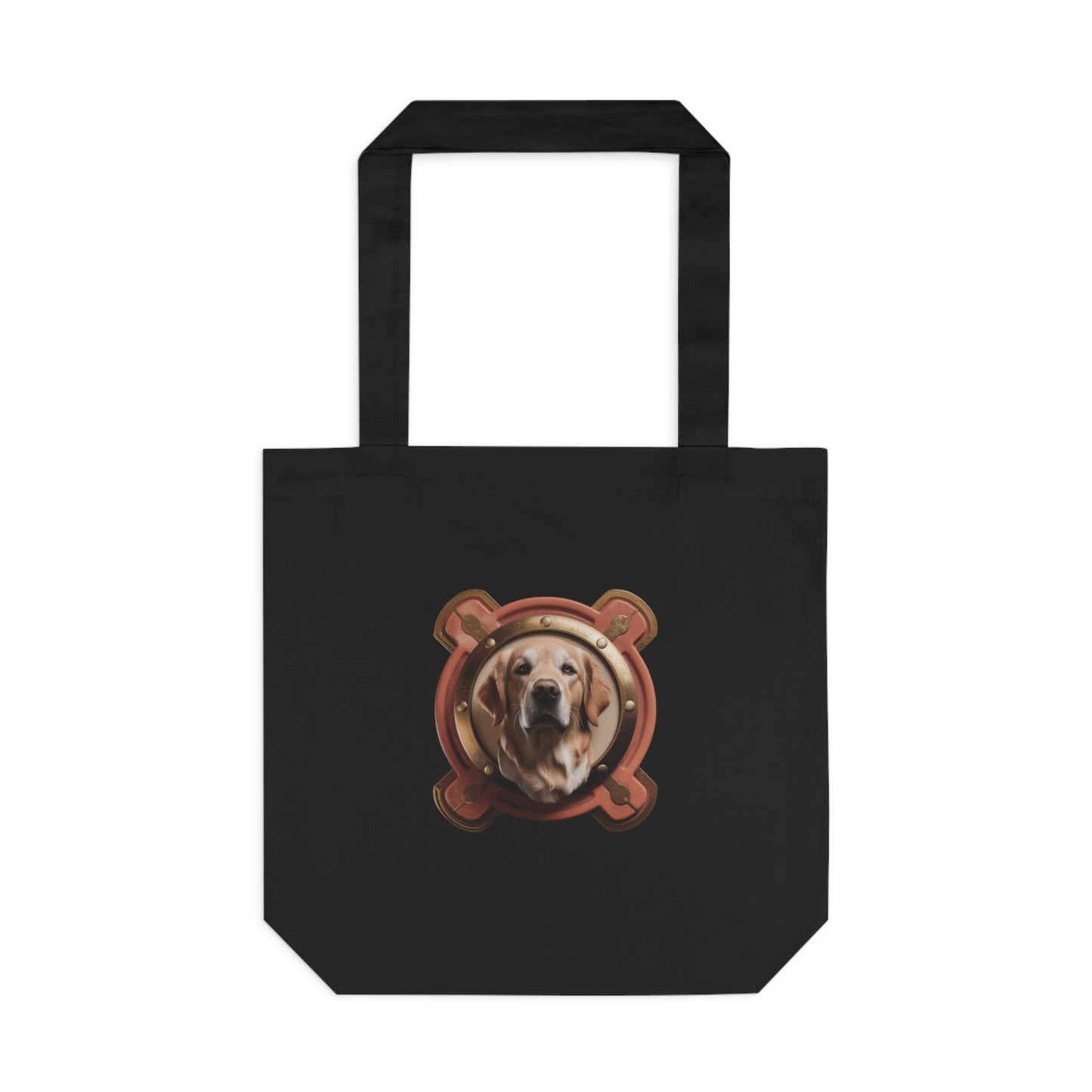 Fur Mama Golden Hearted — Golden Retriever Mom Gift for Mother's Day | Vintage Retro Tote Bag
