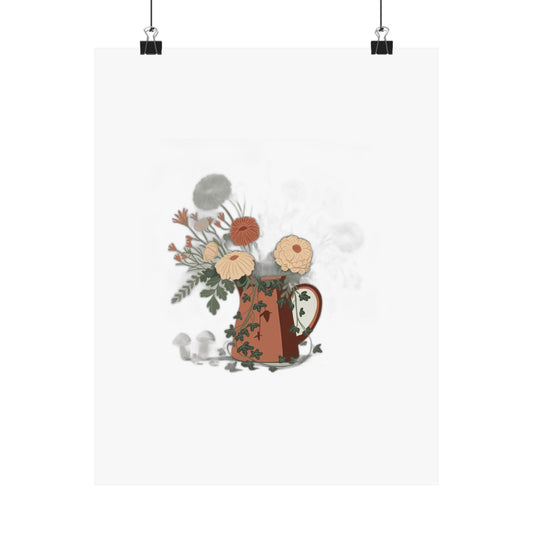 Feral Homebody Era — Cottagecore Aesthetic Gift | Wildflower Botanical Design Art Print Poster