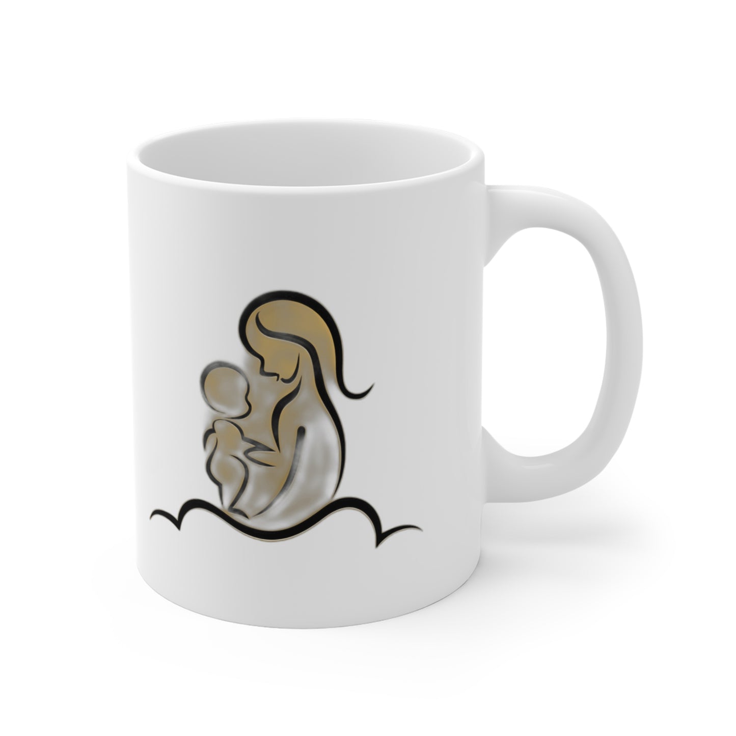 I Am Everything She Poured Into Me — Minimalist Mother's Day Gift | Mug Poster Tote Coffee Mug