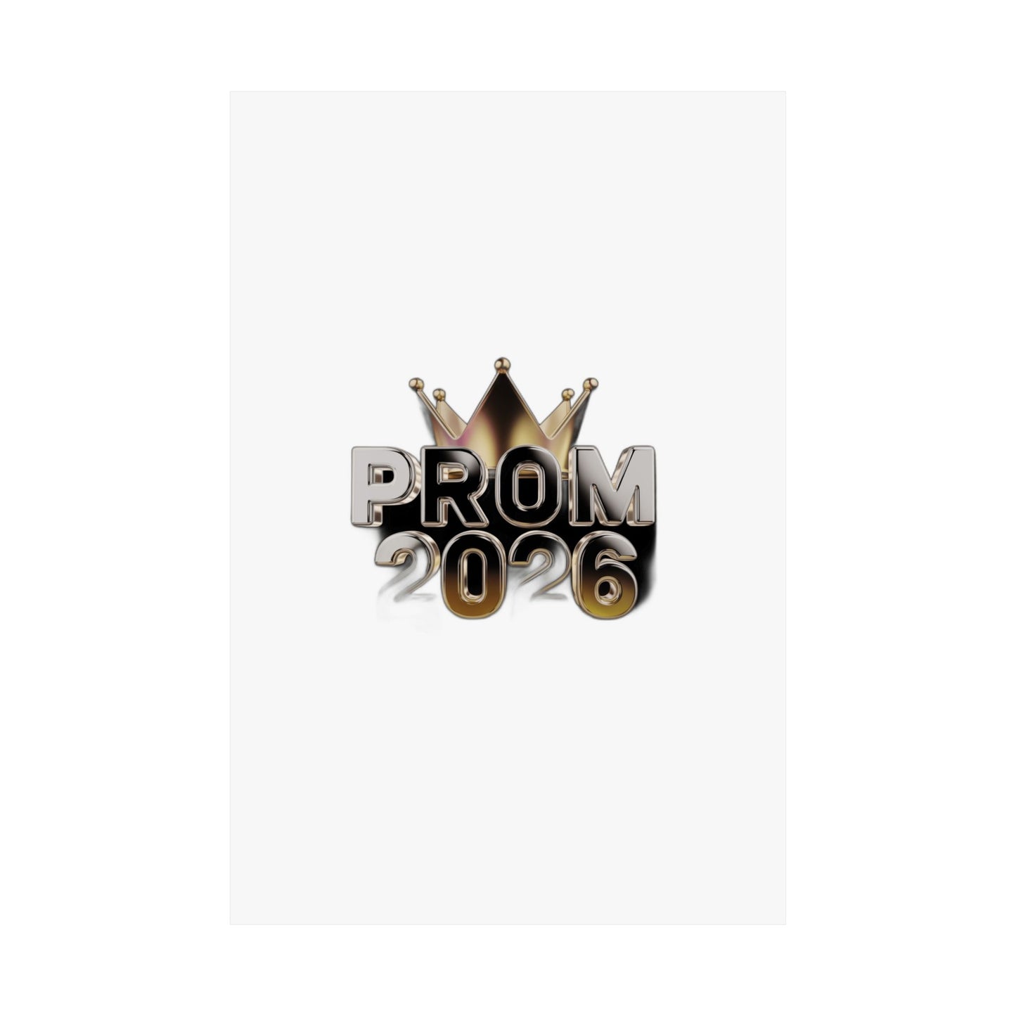 Glowed Up & Showed Up Prom 2026  | Class of 2026 Prom Night Gift Art Print Poster