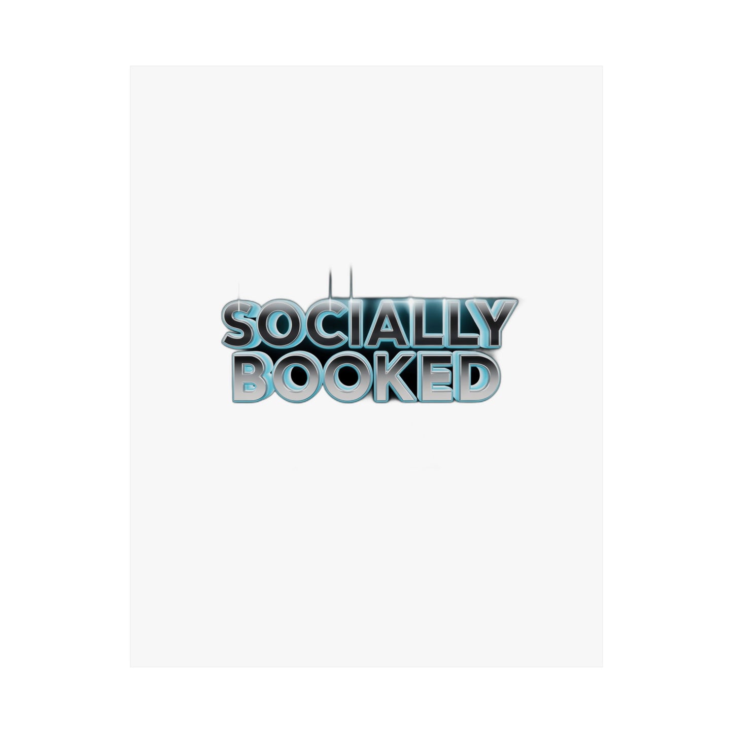 Socially Booked — Funny Book Lover Gift | Bookish Life , Hoodie, Mug & Tote Art Print Poster