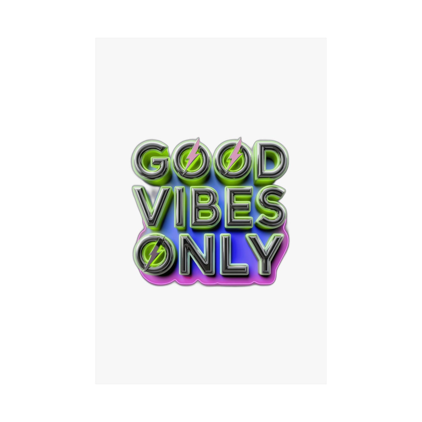 Good Vibes Only (Terms & Conditions Apply) — Funny Feel Good  | Perfect Mother's Day Gift Art Print Poster