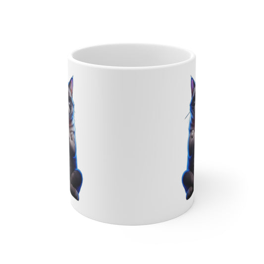 My Cat Judged Me First — Funny Grumpy Cat  | Sarcastic Cat Mom Gift Coffee Mug