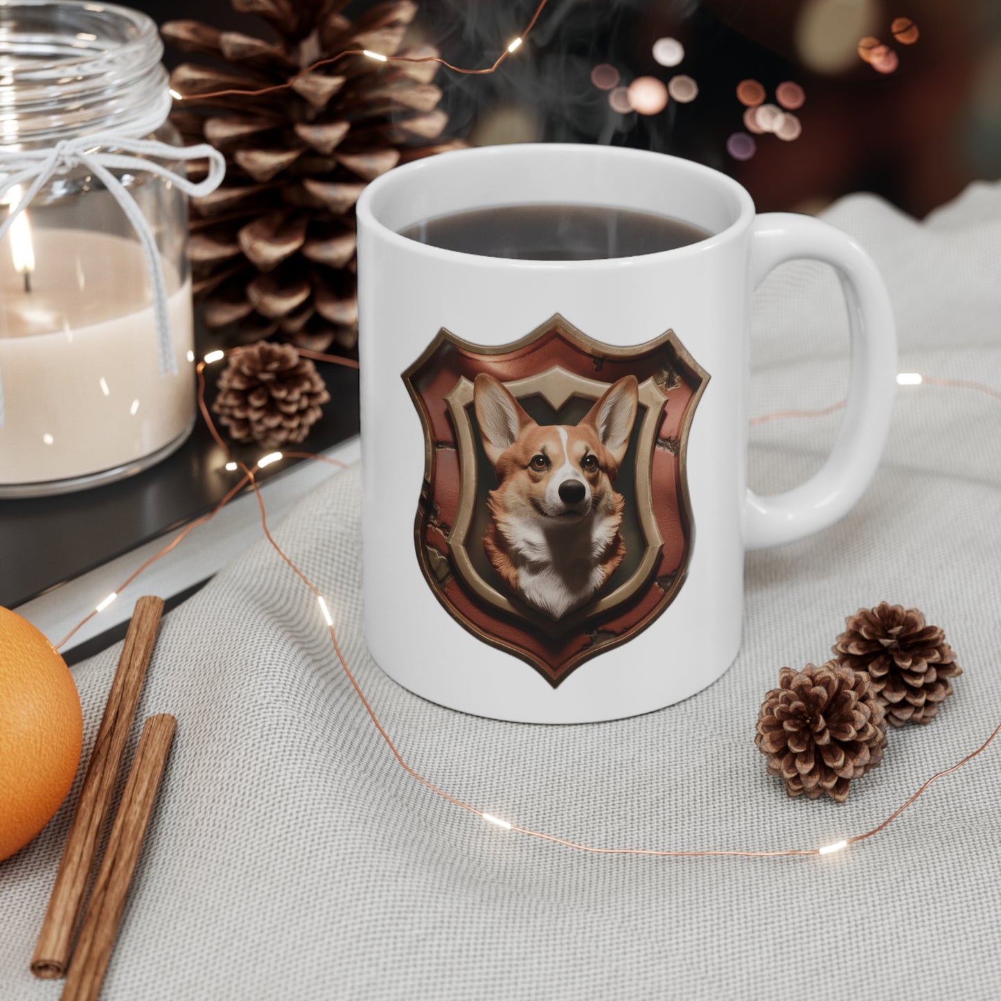 My Corgi Runs This House — Funny Corgi Dog Mom Gift , Hoodie & Mug | Corgi Owner Pride Coffee Mug