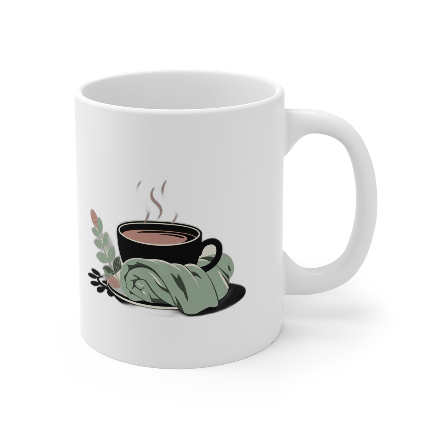 She Deserves Slow Mornings — Cozy Aesthetic Gift for Mom | Mother's Day , Hoodie & Poster Coffee Mug