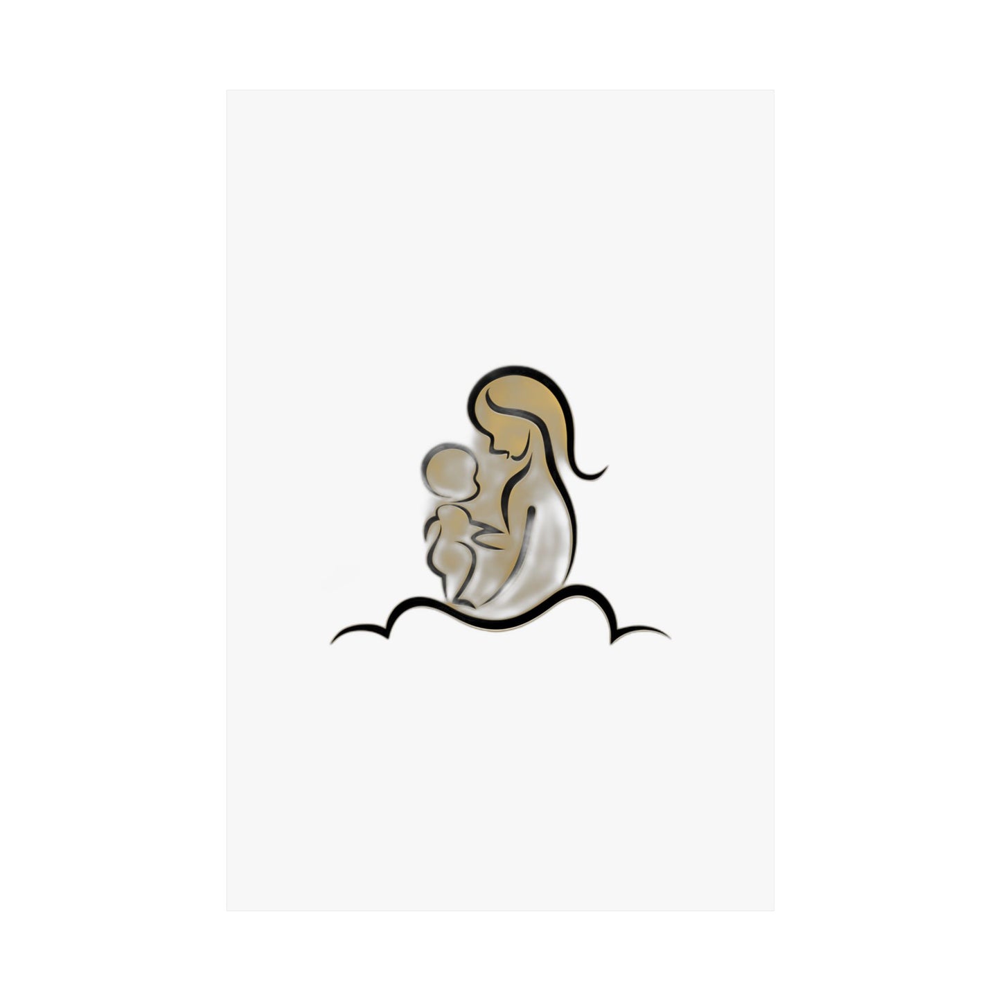 I Am Everything She Poured Into Me — Minimalist Mother's Day Gift | Mug Poster Tote Art Print Poster