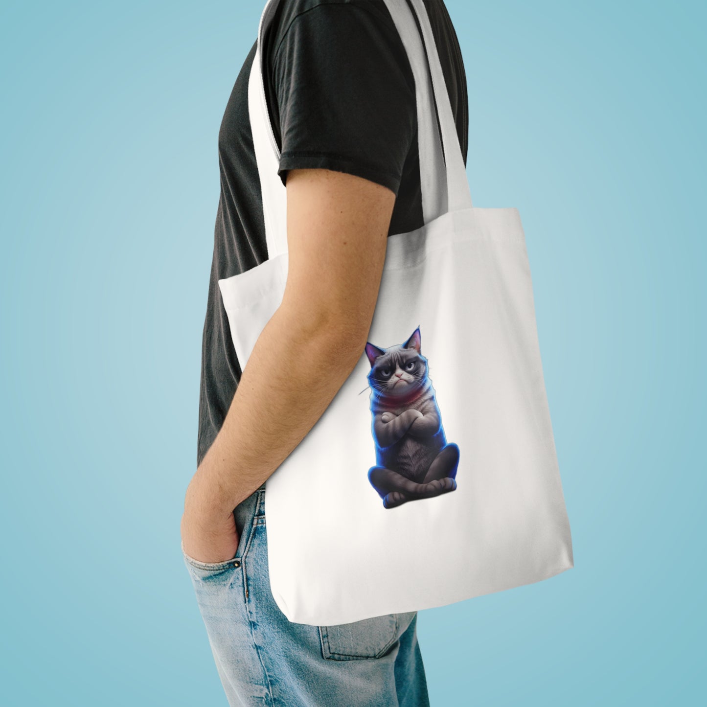My Cat Judged Me First — Funny Grumpy Cat  | Sarcastic Cat Mom Gift Tote Bag