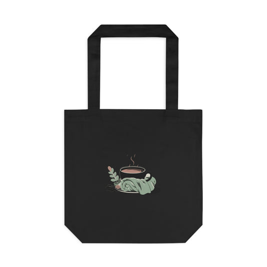 She Deserves Slow Mornings — Cozy Aesthetic Gift for Mom | Mother's Day , Hoodie & Poster Tote Bag