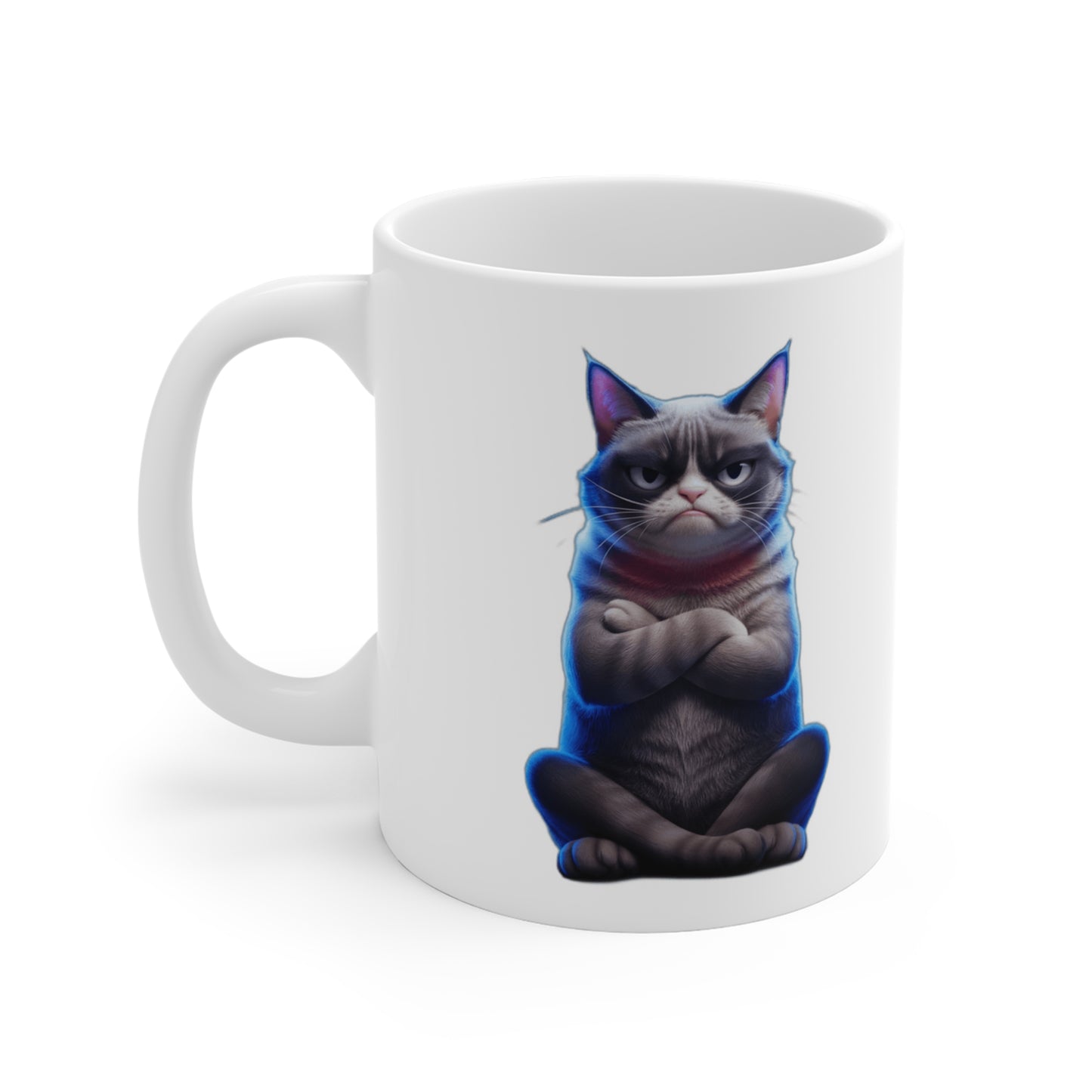 My Cat Judged Me First — Funny Grumpy Cat  | Sarcastic Cat Mom Gift Coffee Mug
